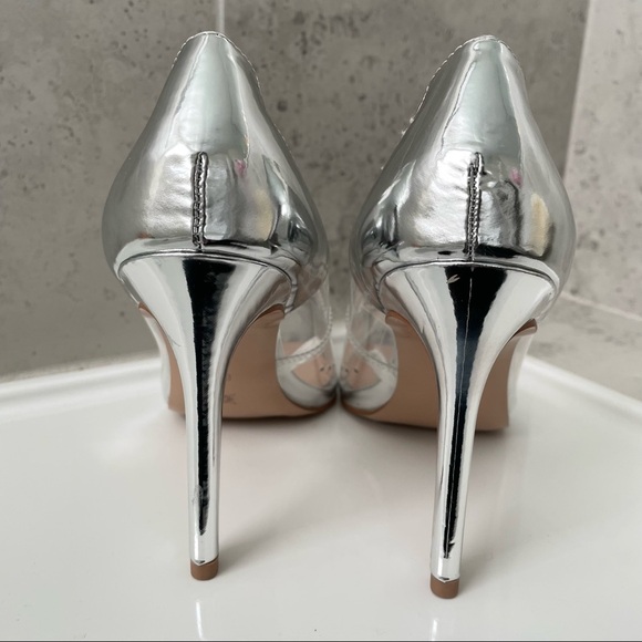 BCBGeneration Clear Rhinestone Ornament Pump Size 8 Women - Picture 11 of 16